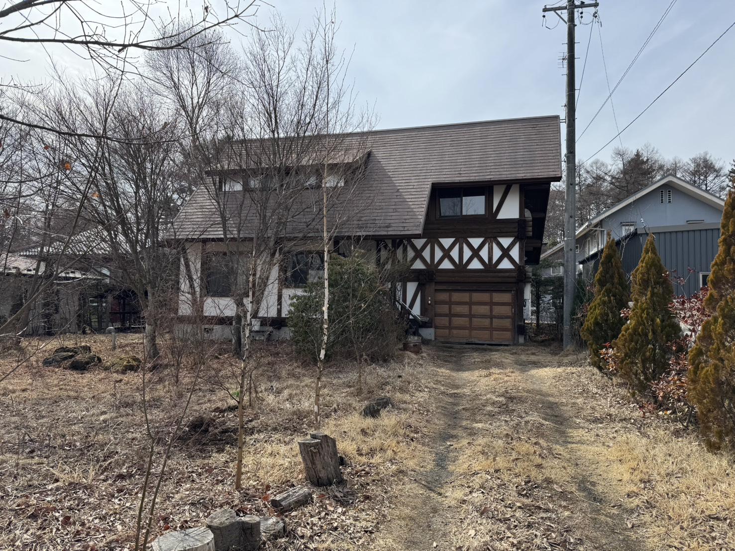 ゆとりを兼ね備えたログハウス